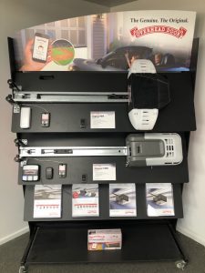 Display of garage door openers